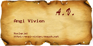 Angi Vivien névjegykártya